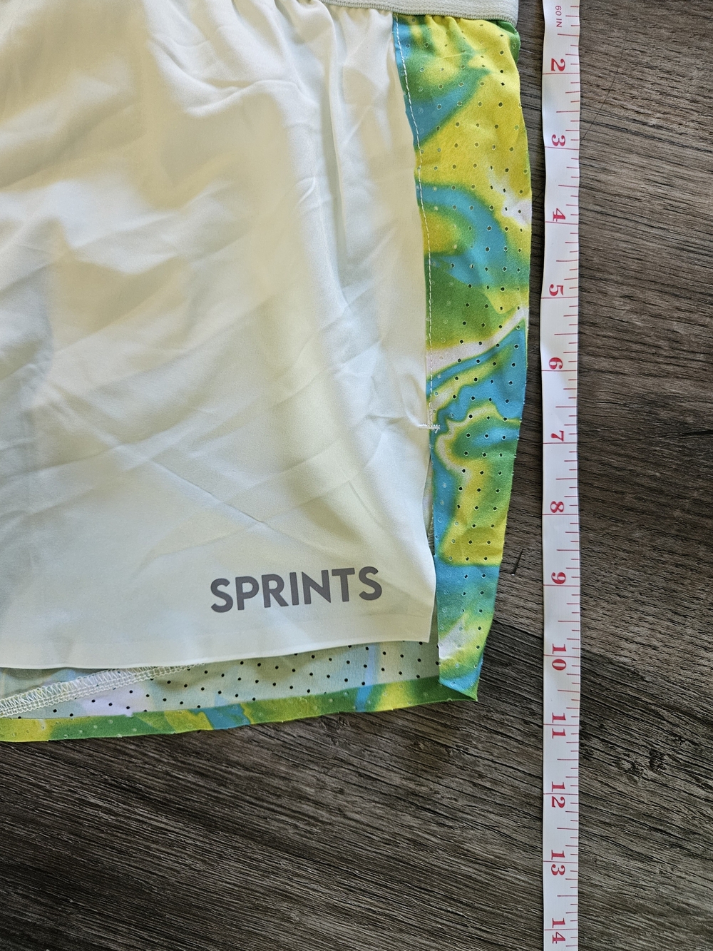 Sprints Women's Avigate Green & White Lava Laps 2.5 Mercy Shorts - Picture 4 of 10